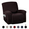 All-inclusive High Stretch Recliner Chair Covers Waterproof Anti-skid Couch Slipcover Washable Furniture Protector 7 Colors - Dark brown