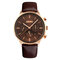 SKMEI 9117 Business Style Waterproof Men Wrist Watch Leather Strap Quartz Watches - 5