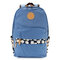 National Women Floral Print Canvas Backpack - Blue