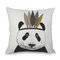 Watercolor Panda Printing Linen Cotton Cushion Cover Home Sofa Car Cushion Cover Pillowcases - #7