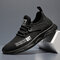 Men Breathable Casual Sports Shoes - Black
