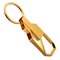 Porte-clés de voiture à la mode Porte-clés en métal de style simple pour les hommes porte-clés - Or