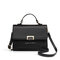Women Chic PU Leather Leisure Crossbody Bag Casual Handbag - Black