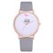P346 Flamingo Fashion Casual Lady Watch Vintage Ultra-thin Leather Belt Quartz Watch for Women - Grey