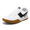 Men Stylish PU Non Slip Sport Casaul Running Shoes - White
