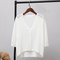 shawl outside thin section seven-point sleeve Small cardigan  - White