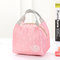 Women Cute Lunch Tote Bag Handbag Zipper Storage Waterproof Containers Picnic Pouch Bag - Butterfly powder