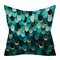 Agate émeraude abstraite géométrique peau de pêche housse de coussin maison canapé Art décor jeter taies d'oreiller - #1