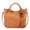 Brenice National Style Retro Floral Crossbody Bag Handbag For Women - Brown