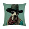 3D Cute Perro Patrón Funda de cojín de lino y algodón Hogar Coche Funda de cojín de oficina para sofá Fundas de almohada - #21
