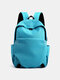 Women Men Multi-function USB Charging Large Capacity Splashproof 14 Inch Laptop Travel Backpack - Blue