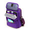 Women Nylon Travel Passport Bag Crossbody Travel Bag Useful Shoulder Bag - Purple