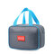 Insulated Cooler Zipper Lunch Bag Portable Lunch Box Bag Child Outdoor School - Dark Gray