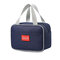 Insulated Cooler Zipper Lunch Bag Portable Lunch Box Bag Child Outdoor School - Blue