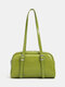 Boston Pillow Bag Soft Leather Large-capacity Shoulder Bag - Green