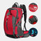 Men Polyester Free Rain Cover 40L Waterproof Outdoor Hiking Travel Lightweight Backpack - Red