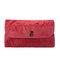Women Rolls UP For Easy Travel Cosmetic Bag Large Capacity Storage Bag - Red
