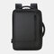 Men 15.6 Inch USB Charging Business Laptop Bag Backpack - Black