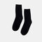 Women's Cotton Double Needle Stack Pile Socks Fluorescent Socks Sweat Absorption - Black
