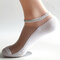 Unisex Boat Socks Casual Cotton Sport Short Socks Breathable Net Hole Design Socks - White