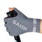Mens Non-slip Silk Silica Gel Breathable Cool Elasticity Cycling Outdoor Half Finger Glove - Gray