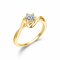 Elegant Couple Finger Rings Alloy Zircon Hollow Round Rings Finger Jewelry for Women Men - #2
