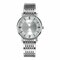 Simple Fashion Men Women Models Couple Watch Steel Belt Ultra-Thin Dial Quartz Watch - Silver