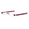 Women Mens Foldable 360 Degree Rotation Reading Eyeglass Light Weight Portable Presbyopic Glasses - Purple