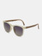 Men Retro Fashion Outdoor UV Protection Oval-shaped Sunglasses - #07