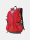Men Oxford Cloth Waterproof Large Capacity Outdoor Climbing Travel Backpack - Red