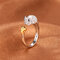 Cute Chinese Zodiac Stylish Gold Rings Animals Wedding Diamonds Silver Rings Gift for Girls Women - #5