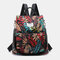 Women Waterproof Anti theft Multi-Carry Printed Casual Backpack Shoulder Bag - #06