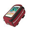 Men And Women Oxfold Waterproof Touch Screen 6 Inch Phone Bag Bicycle Riding Bag - Red