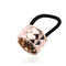 1 PC mode femmes Metel anneau de cheveux corde élastique cravate de cheveux porte-queue de cheval accessoires de cheveux - Or rose