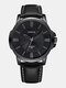 6 Colors Faux Leather Men Business Casual Normal Quartz Watches - #05