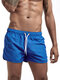 Mens Board Shorts Mini Shorts Quick Dry Garden Party Beach Swimsuit Sport Jogging Running Shorts - Sky Blue