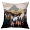 Modern Forest Abstract Landscape Linen Cushion Cover Home Sofa Throw Pillowcases Home Decor - #2