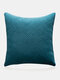 1PC Velvet Ins Solid Color Pattern Decoration In Bedroom Living Room Sofa Cushion Cover Throw Pillow Cover Pillowcase - Dark Green