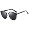 Men Women Metal Frame HD Polarized Round Sunglasses Driving Anti-UV400 Multi-colorGlasses - Black