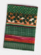 Women Artificial Cashmere Dual-use Striped Lattice Dot Print Fashion Warmth Shawl Scarf - Green