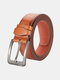 Men Faux Leather Belt Casual Fashion Business All-match Leather Belt - #03