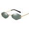 Women Vintage Hexagon Vogue Sunglasses UV400 Metal Frame Sunglasses Outdoor Travel Beach Sunglasses - Green