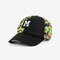 Printed Embroidery Stitching Breathable Baseball Cap - Green