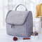 Portable Travel Cosmetic Bag With Hooks Large-capacity Cosmetic Organizer - Gray