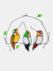 1PC Spring Bird Colorful Suncatcher Glass Window Hangings Art Pendant Birthday Festival Ornaments Gifts - #02