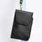 Genuine Leather Candy Color Card Holder Hang Bags  - Black