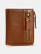 Vintage Genuine Leather Anti-theft Multi-card Slots Wallet - Brown