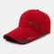 Men Sunscreen Outdoor Fishing Travel Casual Broad Brim Visor Sun Hat Baseball Hat - Red