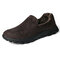 Men Warm Plus Lining Soft Sole Slip On Comfy Casual Boots - Grey