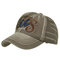 Men's Embroidery Denim Baseball Cap Letter Pattern Cowboy Sun Hat Adjustable Snapback Cap - Green